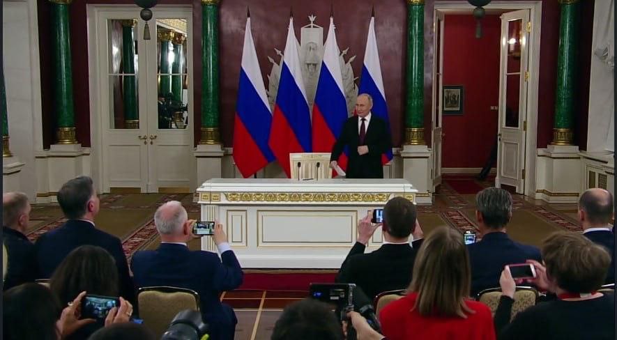 Путин: Россию вынудили начать войну, а теперь заставляют чувствовать себя виноватой