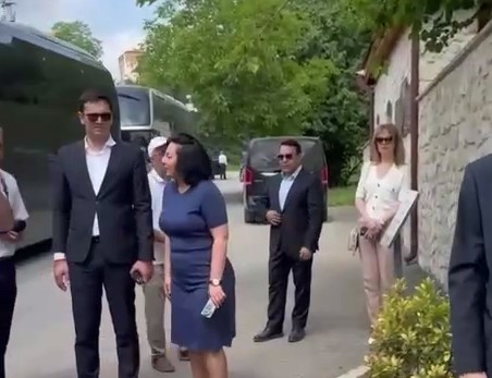 Хикмет Гаджиев и дипломаты в Шуше