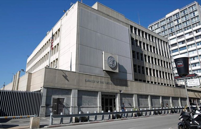 В результате авиаударов Ирана по Израилю пострадало посольство США в Тель-Авиве