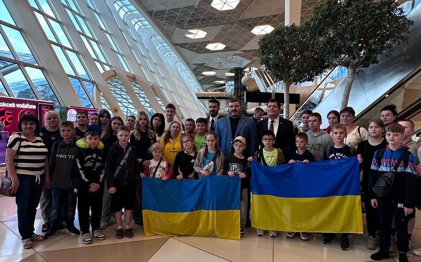 Дети из Сумской области Украины прибыли в Азербайджан