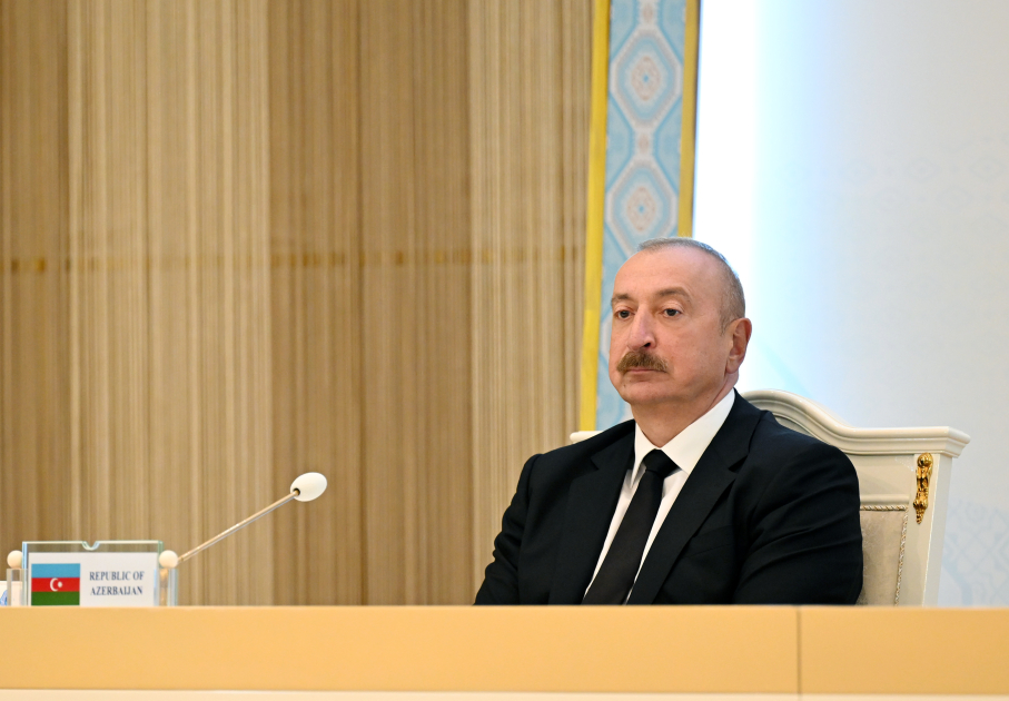 Переговоры Алиева, Бердымухамедова и Мирзиёева в Туркменбаши: "Это дружба, братство не на словах, а на деле"