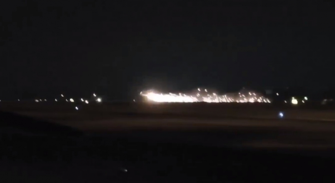 В Малайзии загорелся американский истребитель