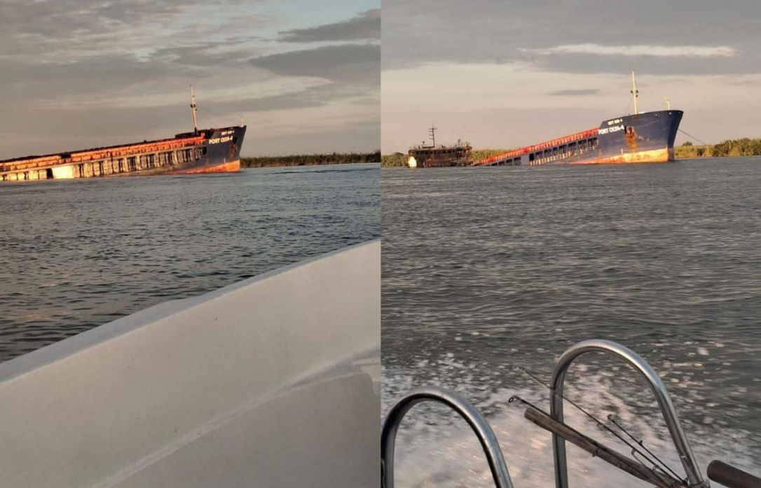 Украина потопила судно на Каспии