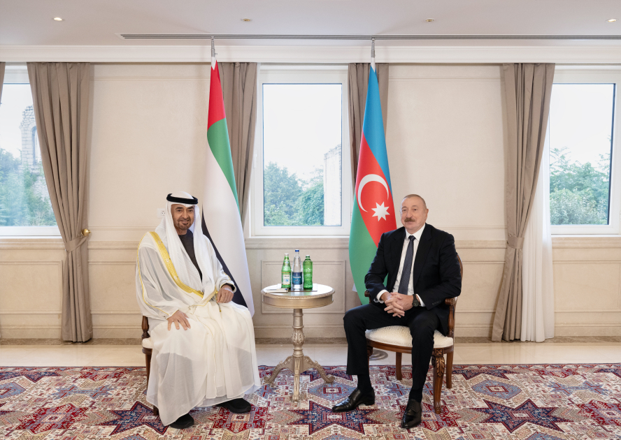 Ильхам Алиев и президент ОАЭ провели переговоры