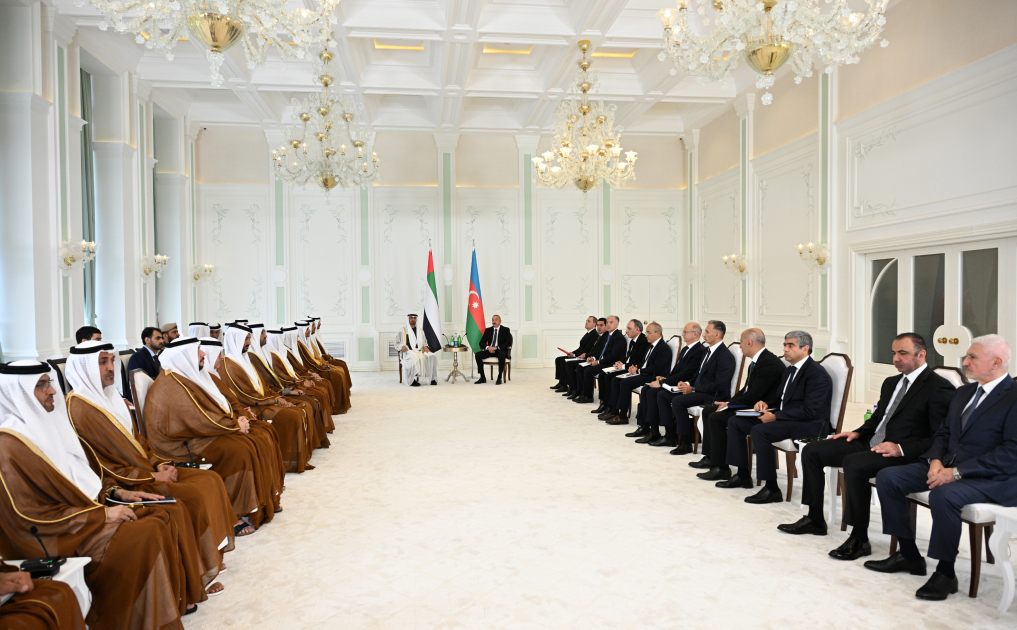 Ильхам Алиев и президент ОАЭ провели переговоры