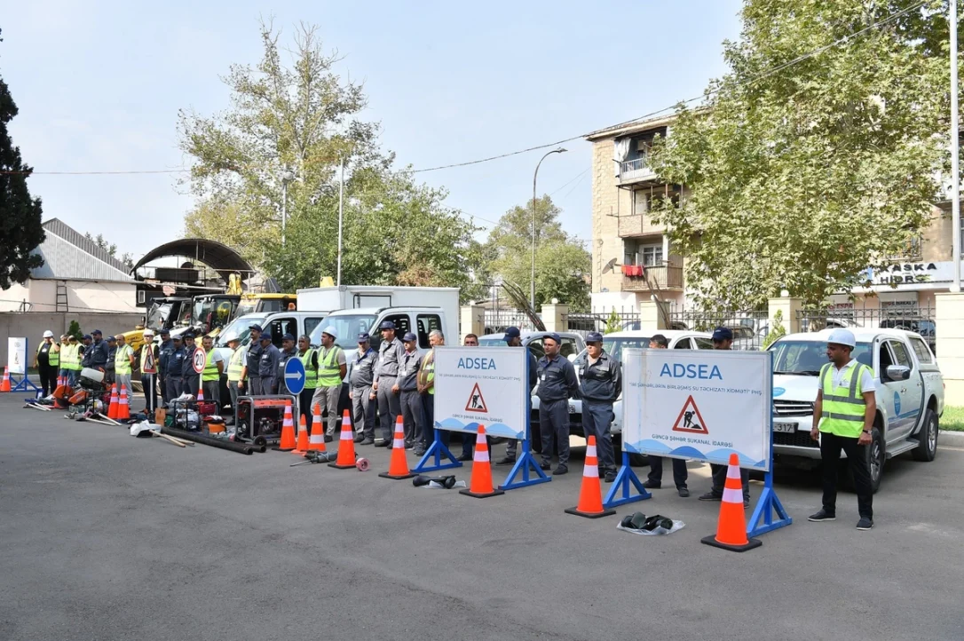 В преддверии III Игр СНГ в Гяндже проверили водоснабжение и канализацию