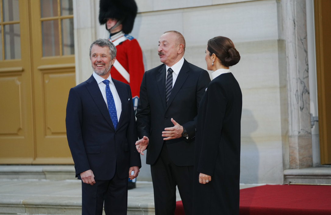 Ильхам Алиев на банкете в Копенгагене