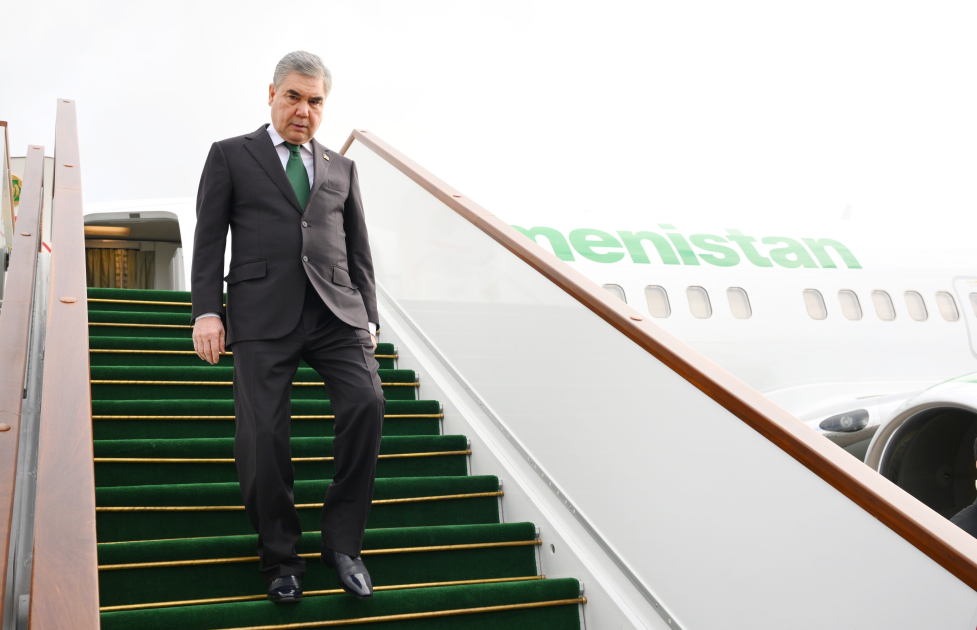 Гурбангулы Бердымухамедов прибыл в Габалу