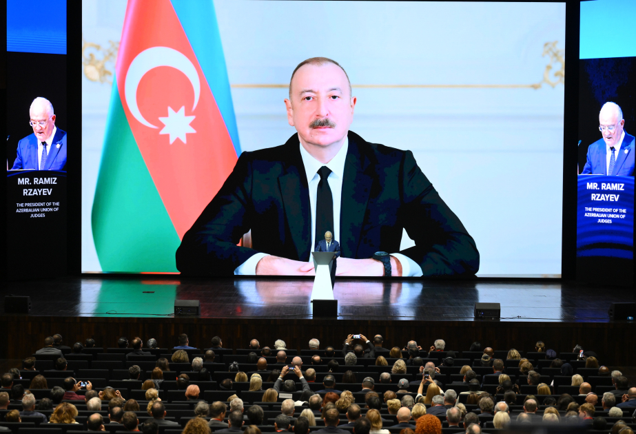 Алиев обратился к участникам Генассамблеи Международной ассоциации судей
