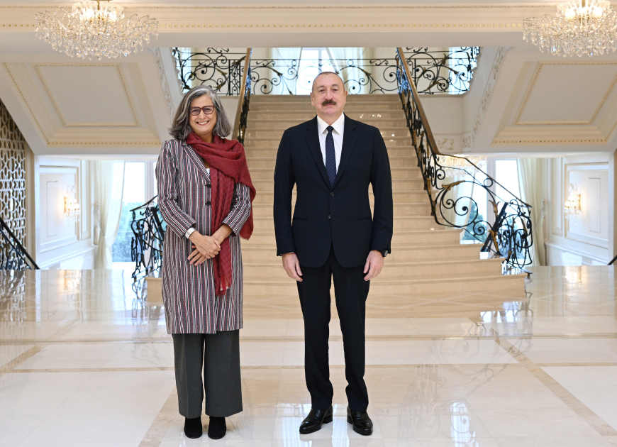 Ильхам Алиев принял Анаклаудию Россбах