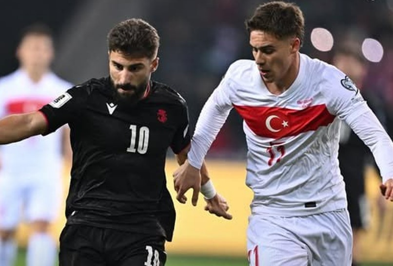 Турецкие футболисты крупно победили Грузию в присутствии Эрдогана и Кавелашвили