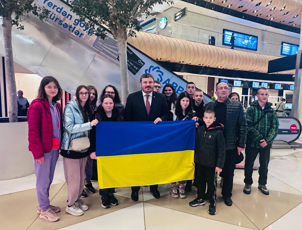 12 украинских детей прибыли в Азербайджан на реабилитацию