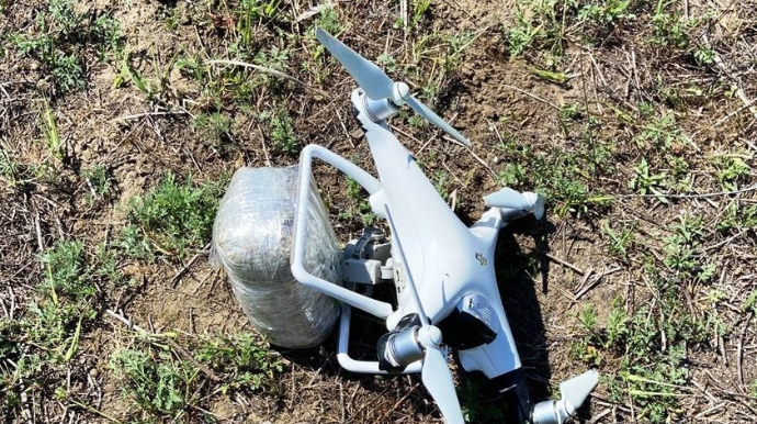 В Азербайджан дроном доставили марихуану