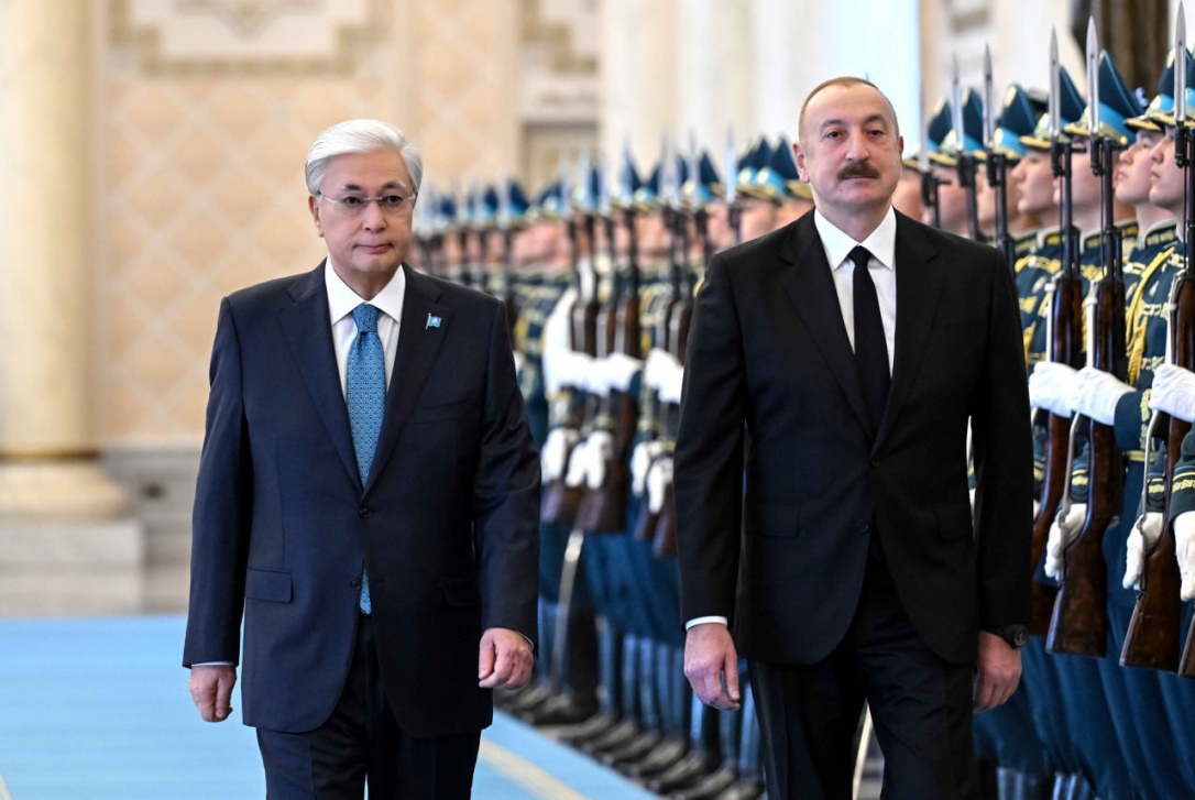 В Астане прошла церемония встречи Ильхама Алиева