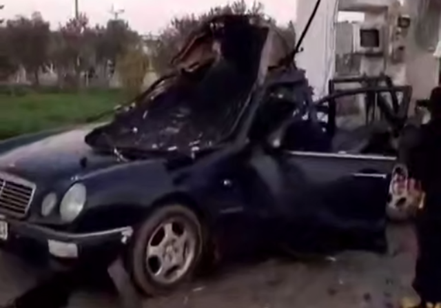 В Баку взорвался автомобиль с газовым баллоном, есть пострадавший