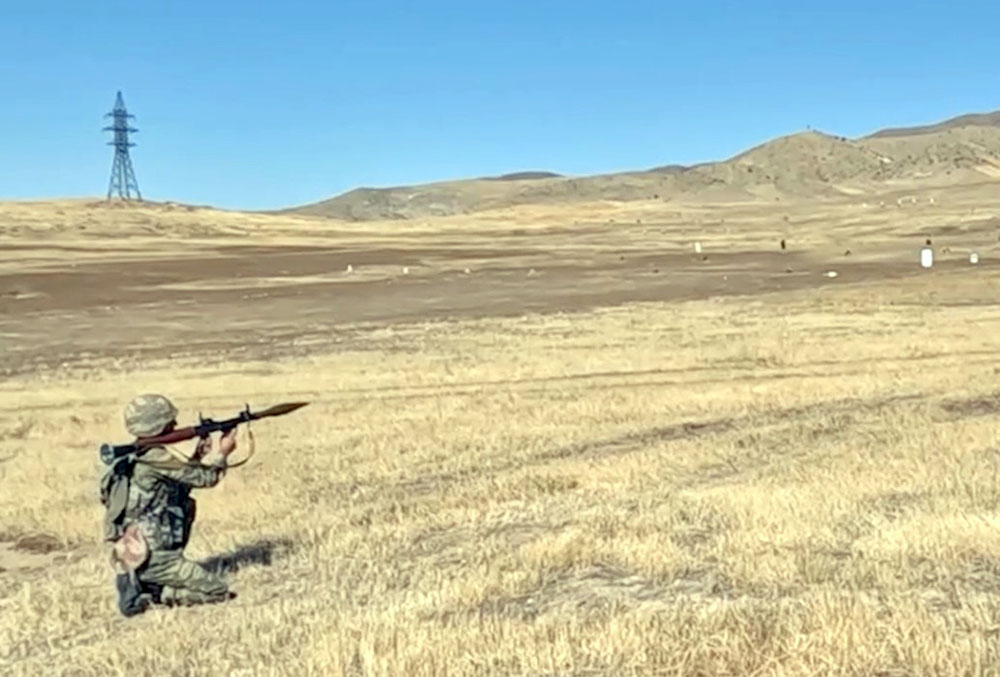 В Нахчыване проведены учебные сборы с военнообязанными