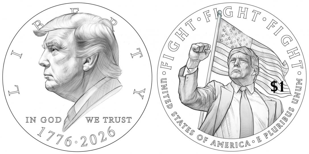Трамп появится на долларовых монетах