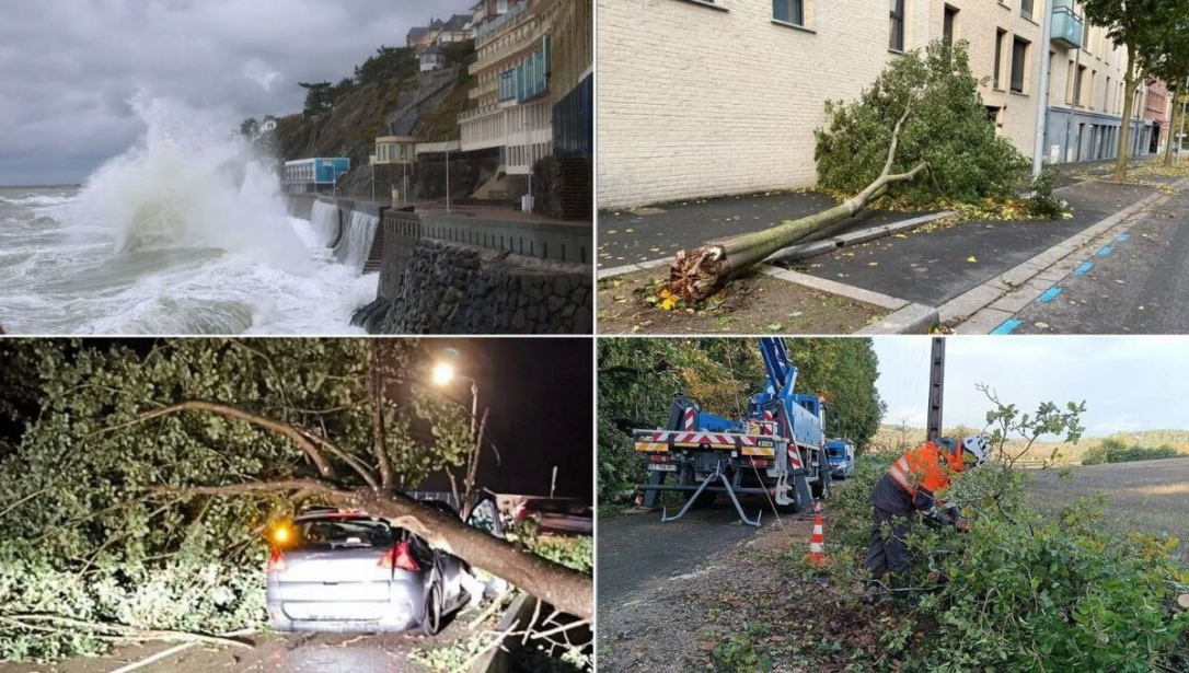 Франция борется с последствиями урагана: электричество отключено, поезда отменены