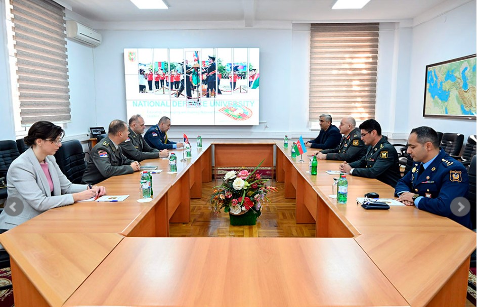 Делегация из Сербии изучила азербайджанскую систему военного образования