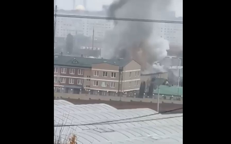 Военный городок в Чечне подвергся удару беспилотника