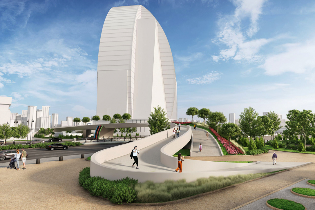 Немецкая компания спроектировала пешеходный мост к Центру Гейдара Алиева