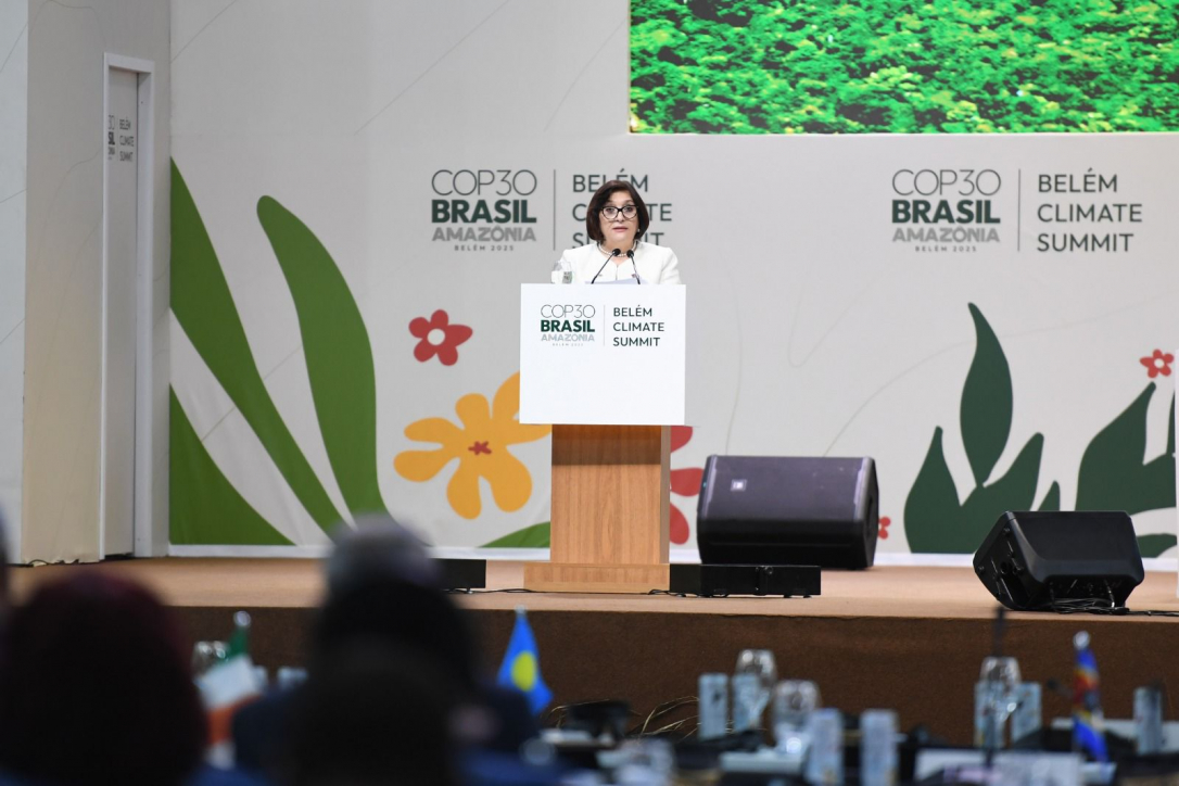 Гафарова выступила на Саммите лидеров COP30 в Бразилии