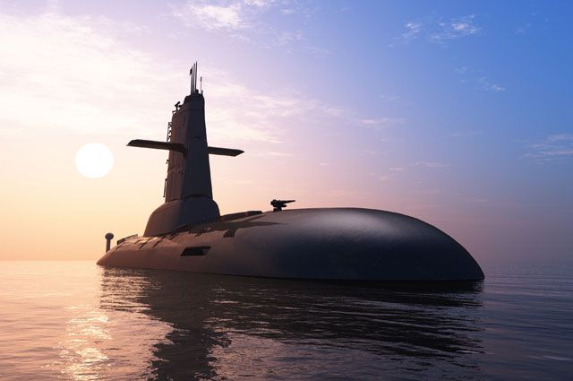 Российская атомная подлодка "Хабаровск" спущена на воду