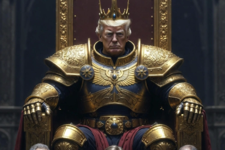 Трамп опубликовал свой портрет на троне