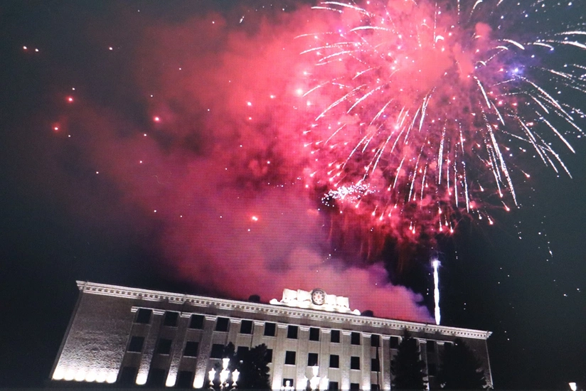 В Ханкенди организован салют в честь Дня Победы