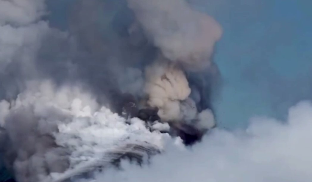 Мощное извержение вулкана Этна произошло на Сицилии