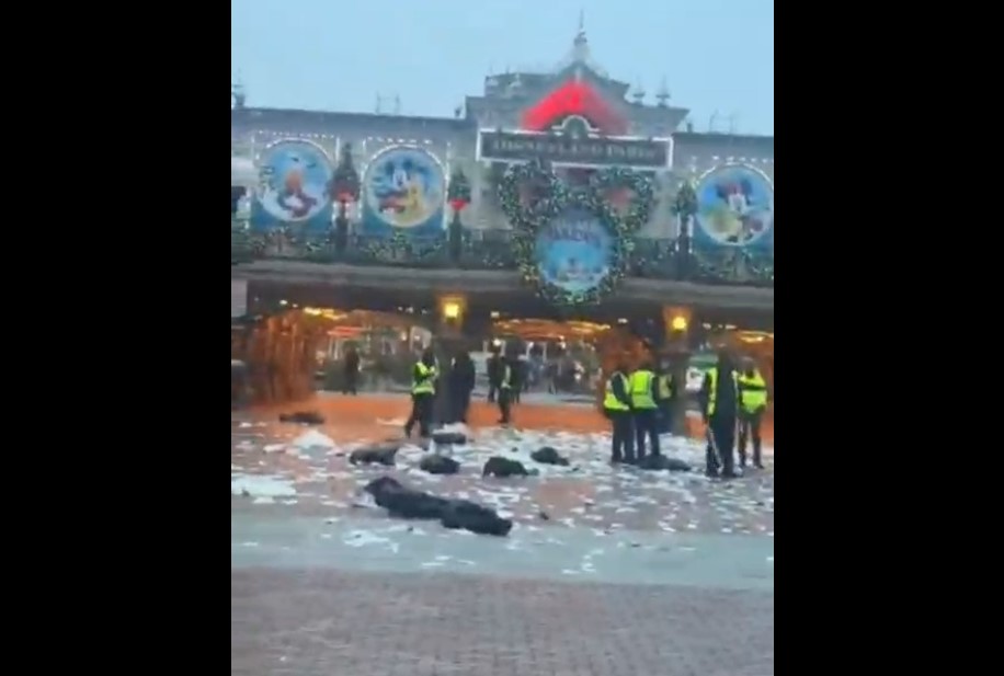 Парижский Диснейленд завален отходами из-за забастовки