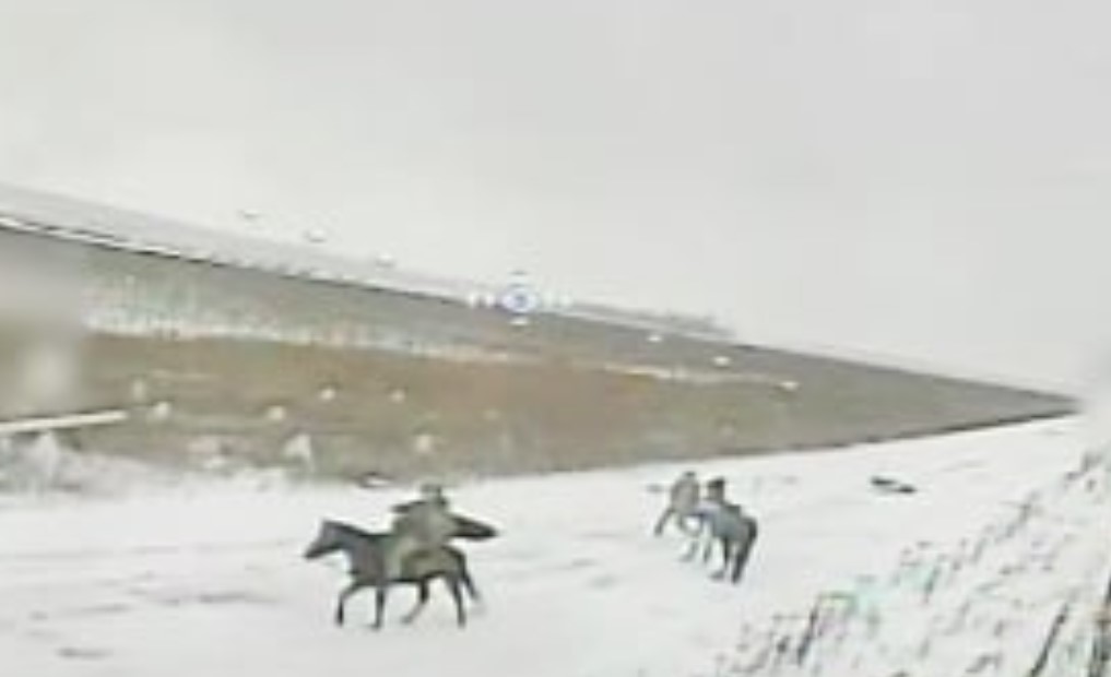 Российская пехота на лошадях уничтожена