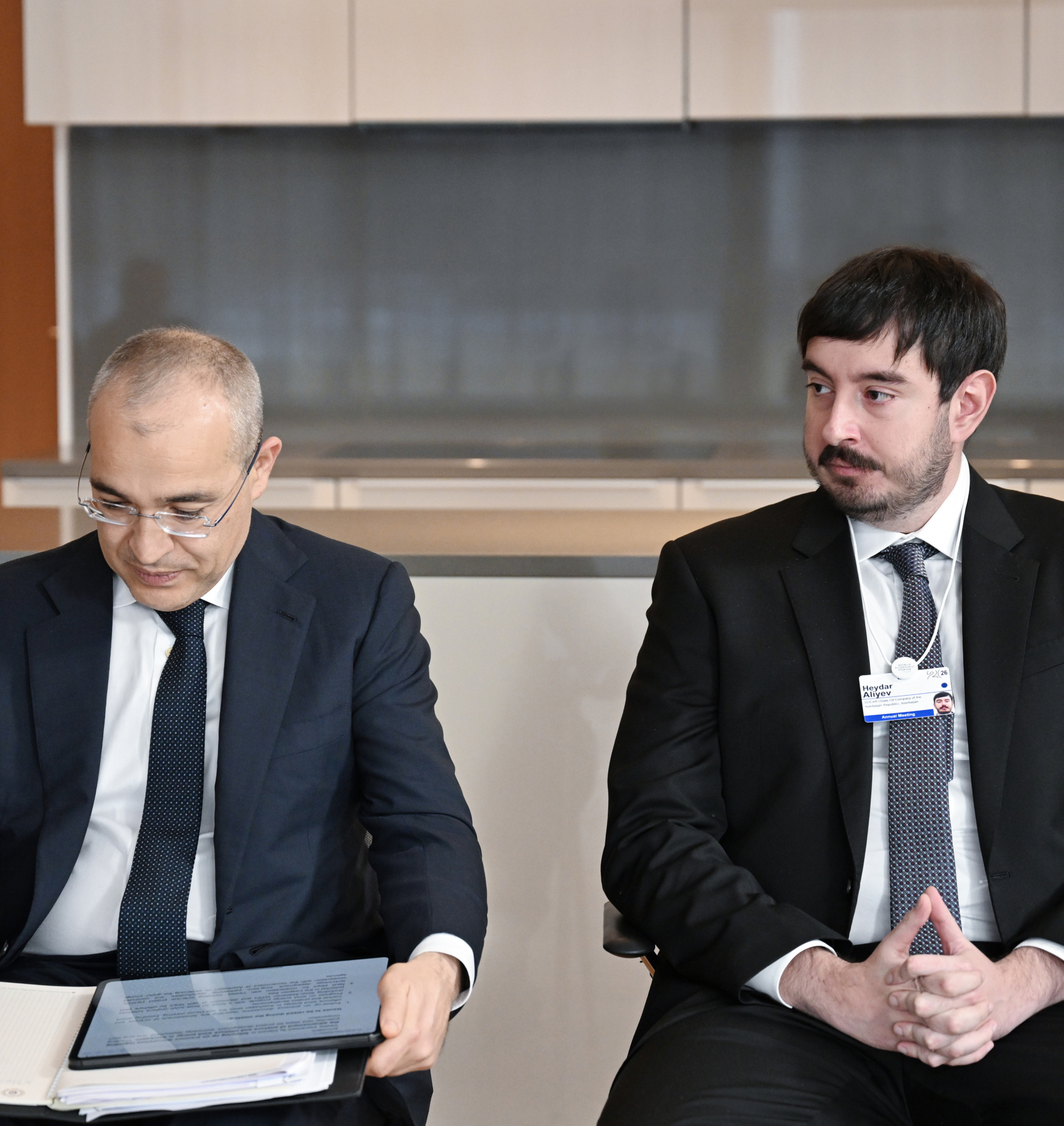 Ильхам Алиев проводит встречи в Давосе