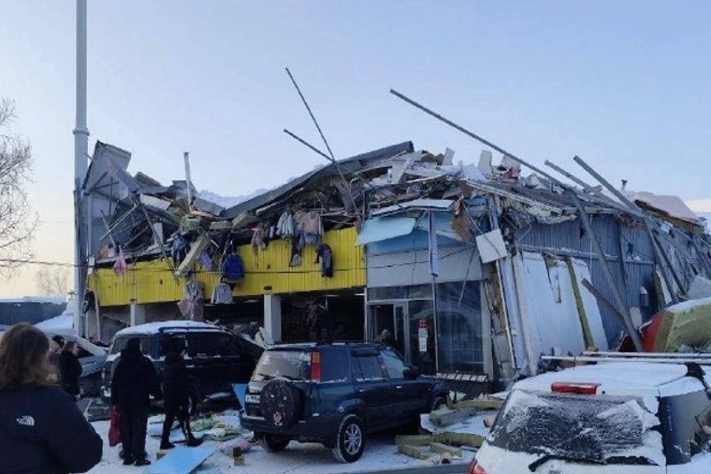 В России обрушился торговый центр