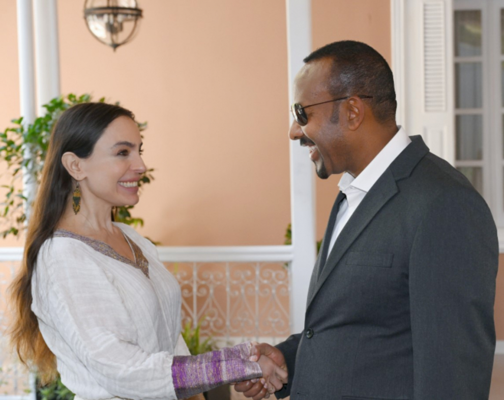 Лейла Алиева передала приветствия Ильхама Алиева премьеру Эфиопии