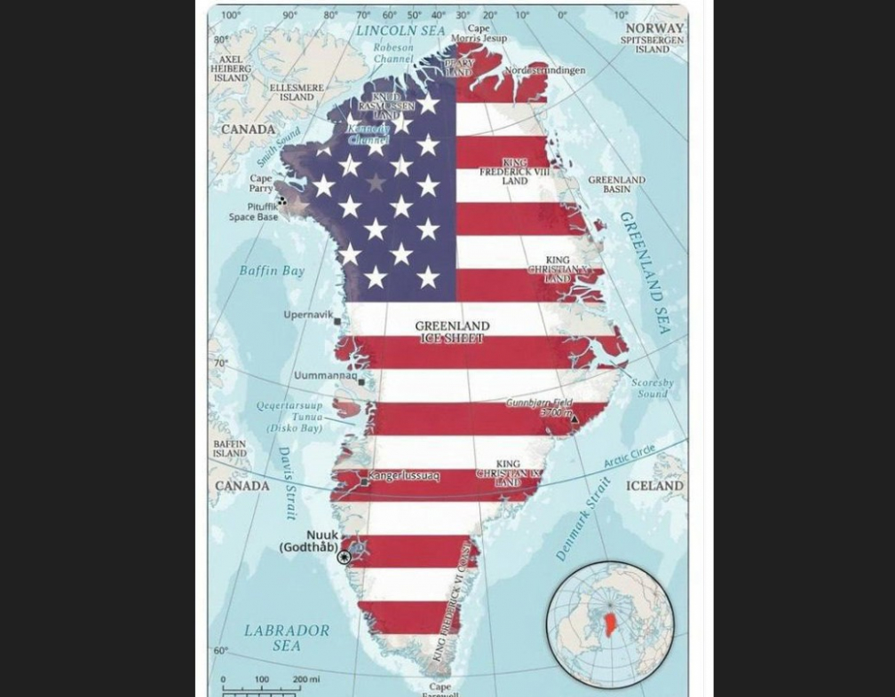 Кэти Миллер намекнула на поглощение Гренландии США