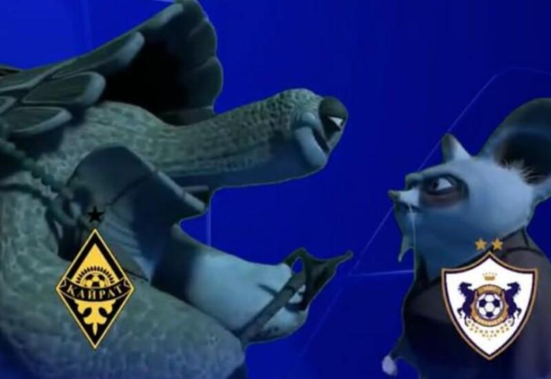 «Кайрат» креативно поддержал «Карабах» в Лиге чемпионов 2 «Кайрат» креативно поддержал «Карабах» в Лиге чемпионов