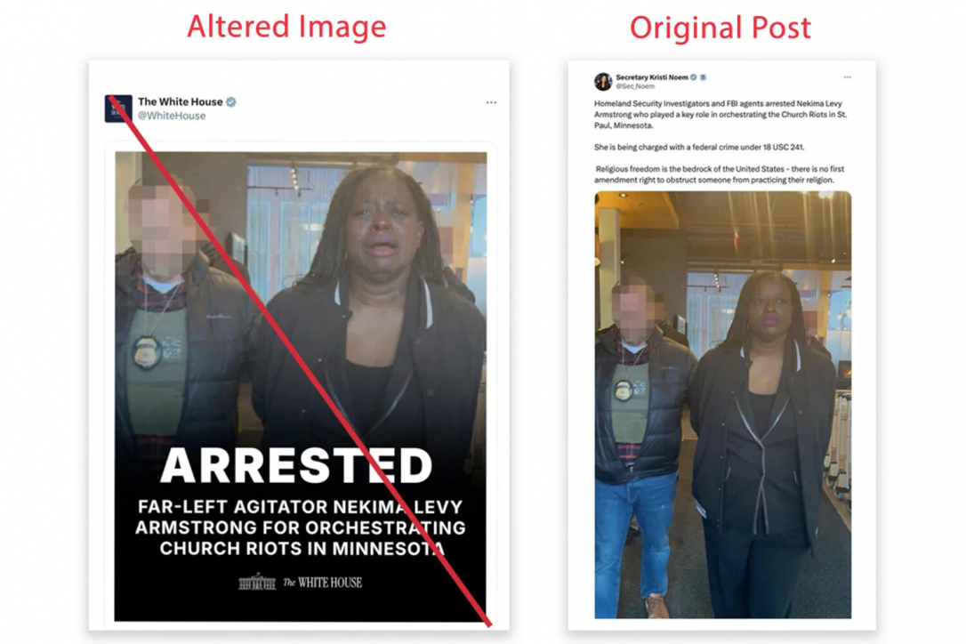 Белый дом оказался в центре скандала из-за фейкового фото