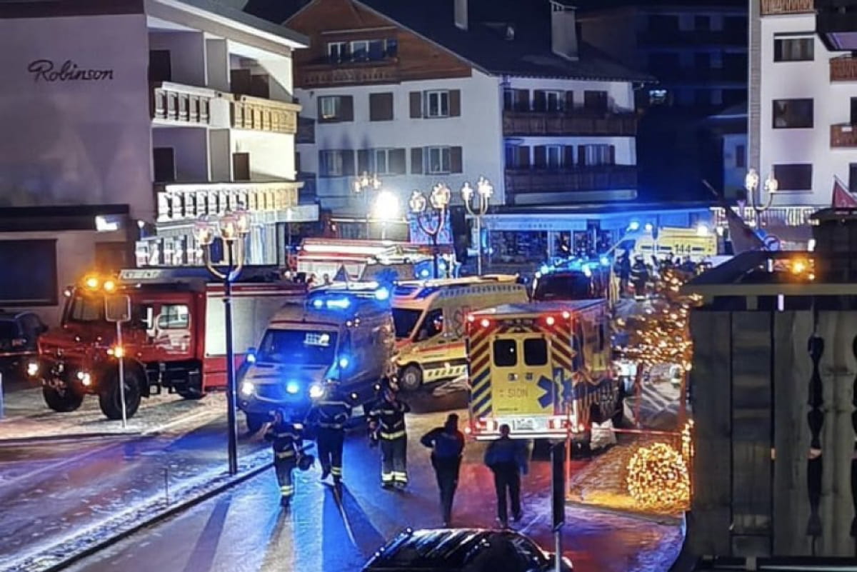 Версия швейцарской полиции - пожар без теракта