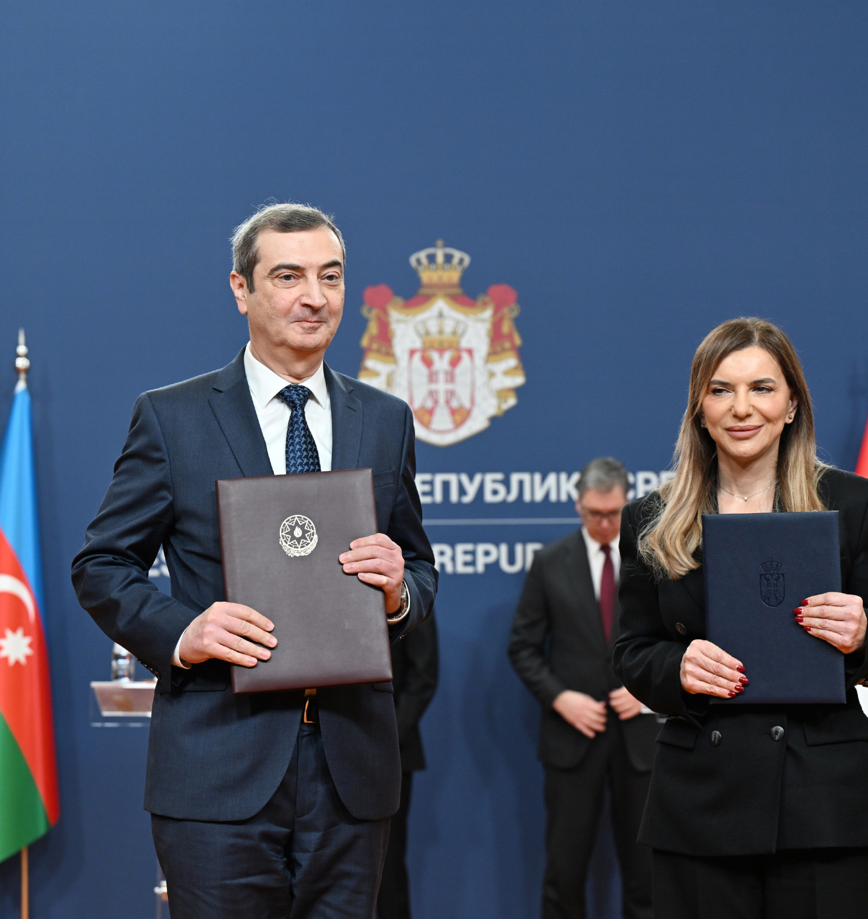 Алиев встретился с Вучичем, состоялся обмен документами между странами