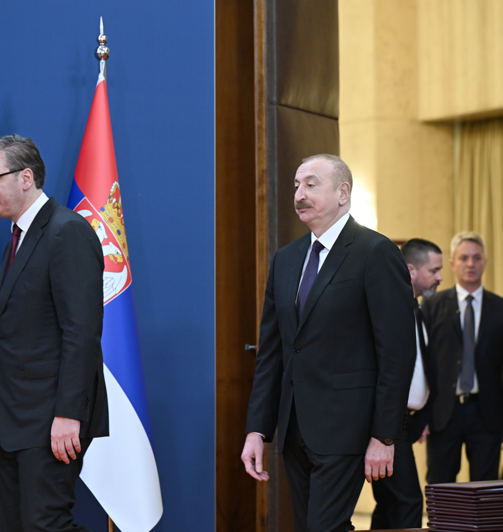 Алиев встретился с Вучичем, состоялся обмен документами между странами