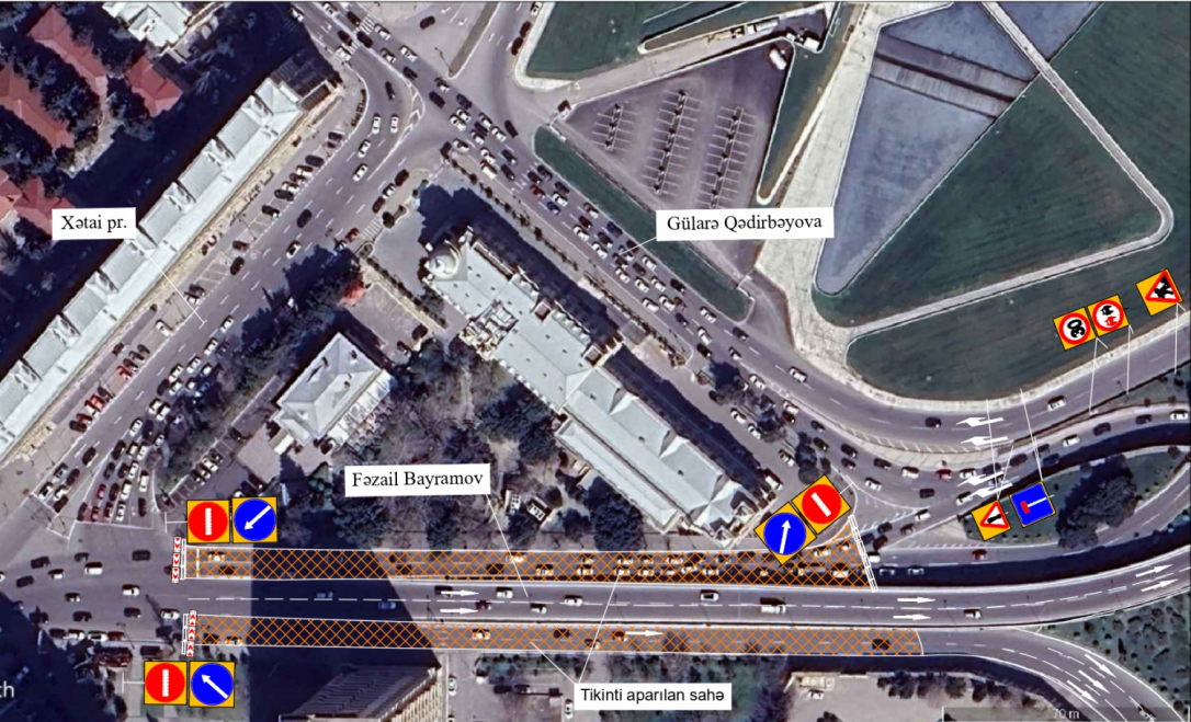 В Баку ограничат движение транспорта на некоторых дорогах