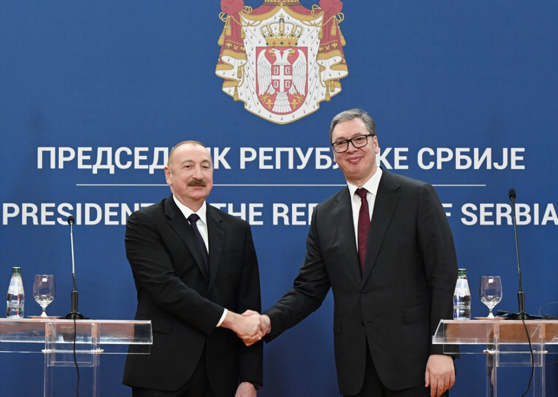 Обнародована публикация Ильхама Алиева о встрече с Вучичем