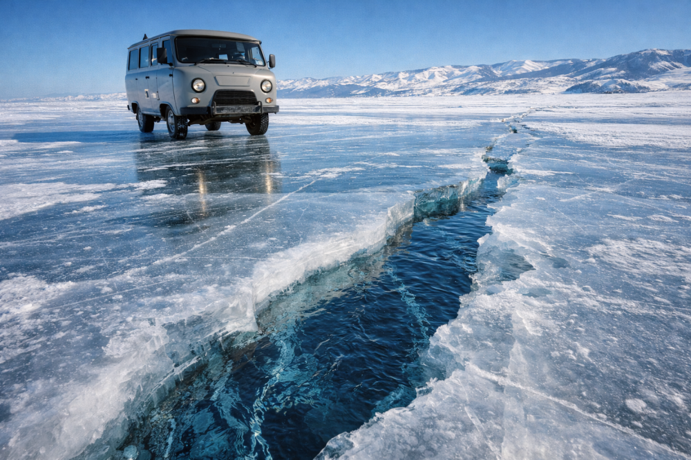 Автомобиль с туристами из Китая провалился под лед в России: есть погибшие 2 Автомобиль с туристами из Китая провалился под лед в России: есть погибшие