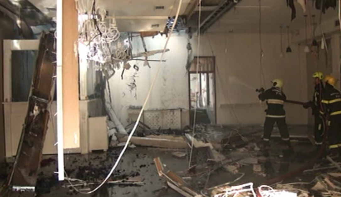 Пожар в Zaqatala Hotel, есть пострадавший