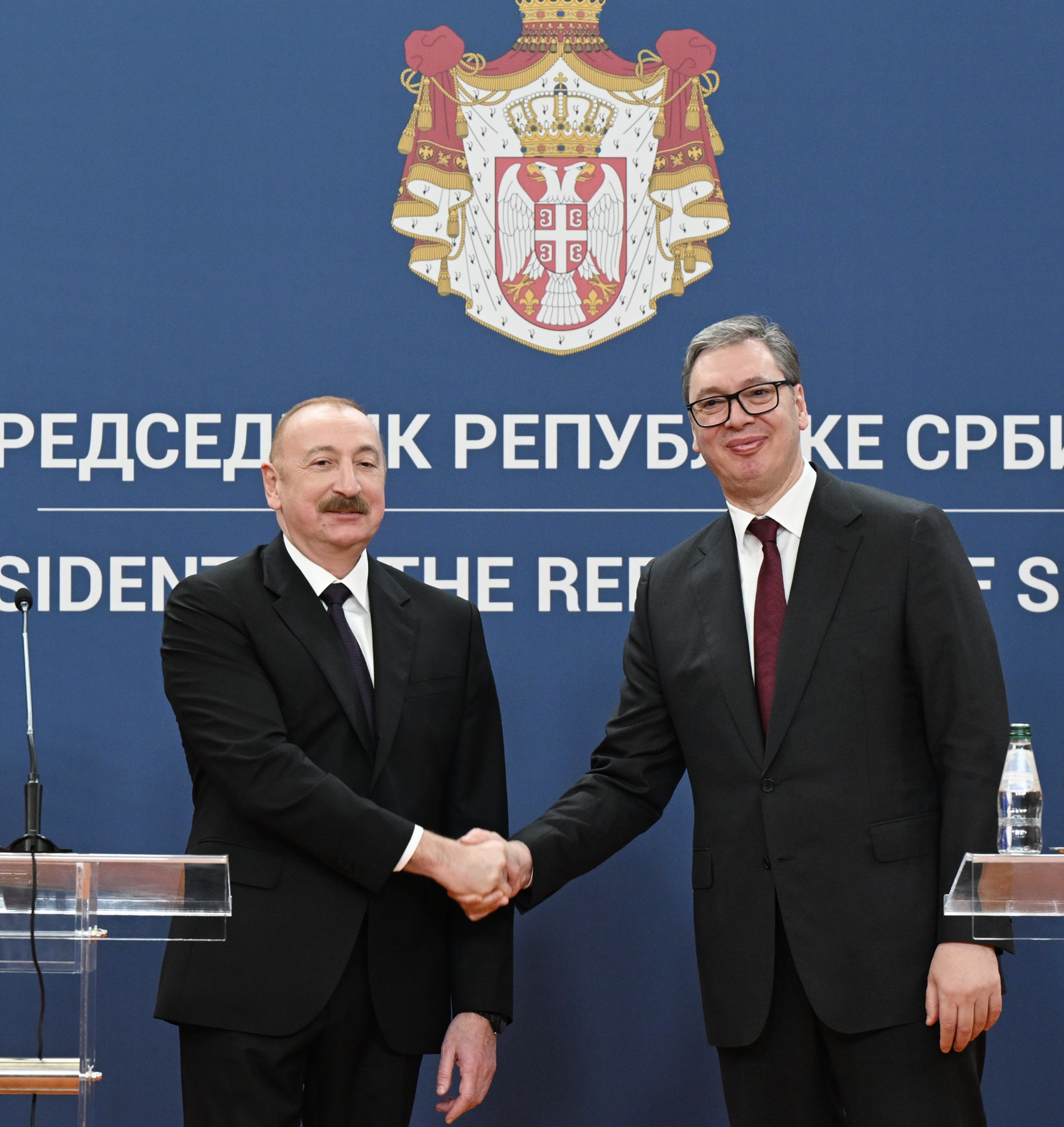 Алиев встретился с Вучичем, состоялся обмен документами между странами