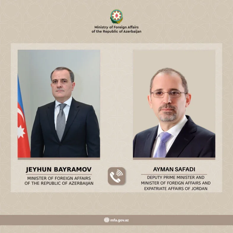 Байрамов обсудил с иорданским коллегой ситуацию на Ближнем Востоке