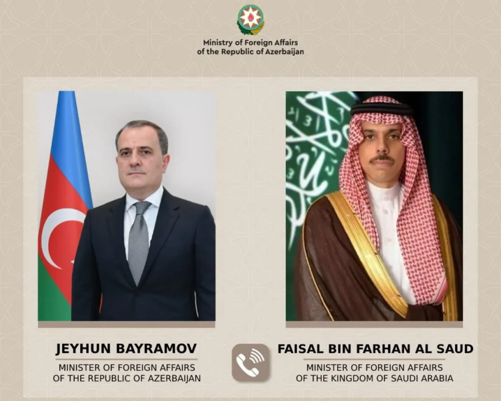 Байрамов обсудил с саудовским коллегой ситуацию на Ближнем Востоке