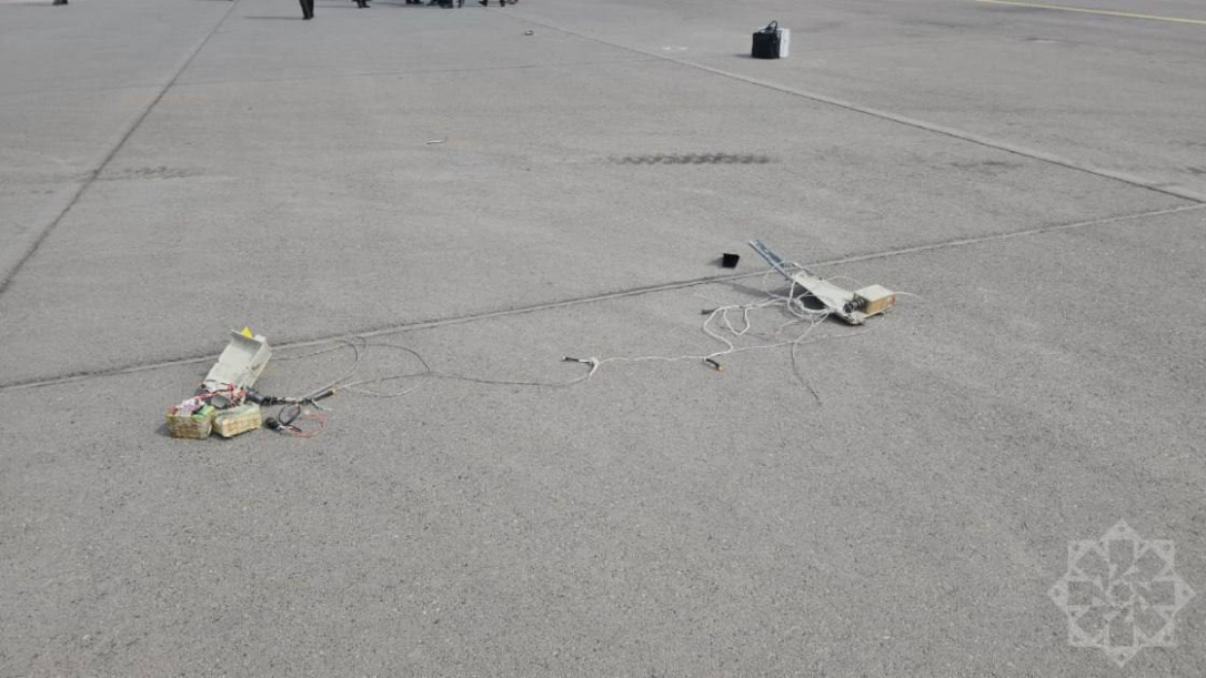 Показаны обломки иранского дрона, атаковавшего аэропорт Нахчывана