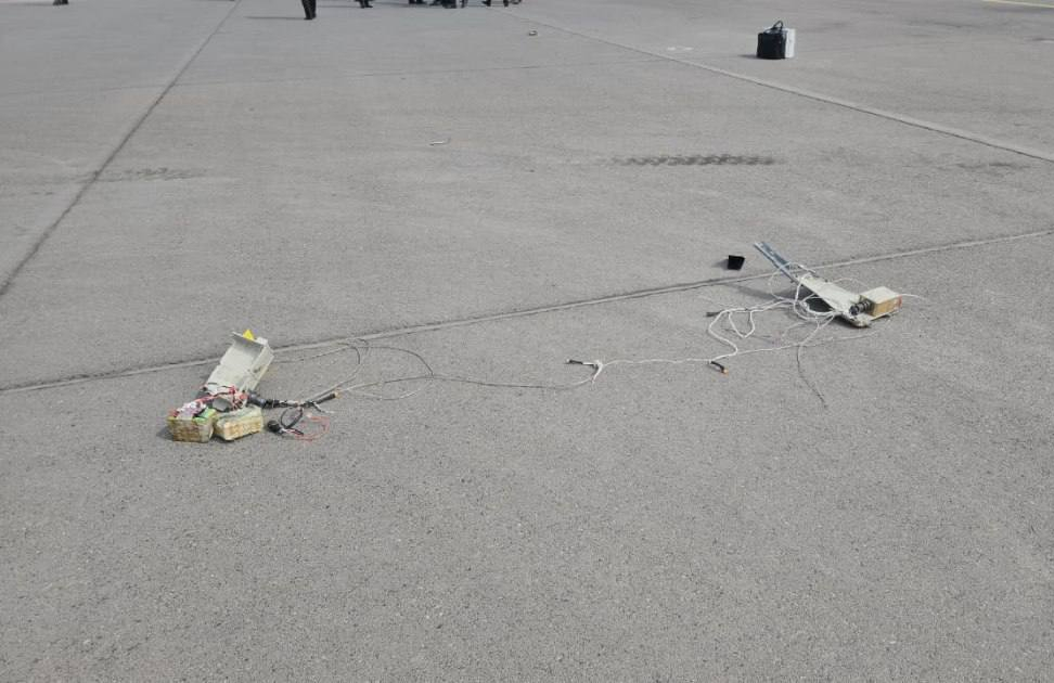 Показаны обломки иранского дрона, атаковавшего аэропорт Нахчывана